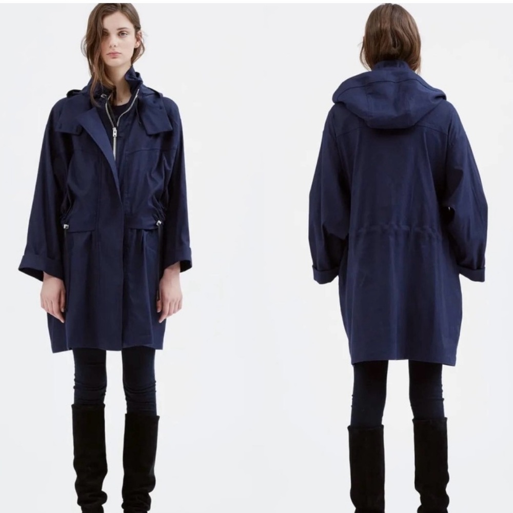 IRO trendy Jacket Trench Oversized Size M / 38 Blu Navy GUC